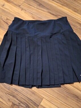 BCG Womens M Black Pleated Athletic Skort Tennis Preppy Pickleball Golf Active